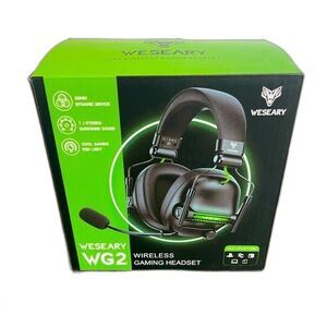NIB Weseary WG2 Wireless Gaming Headset PC PS4 PS5 Switch Mac 2.4GHz